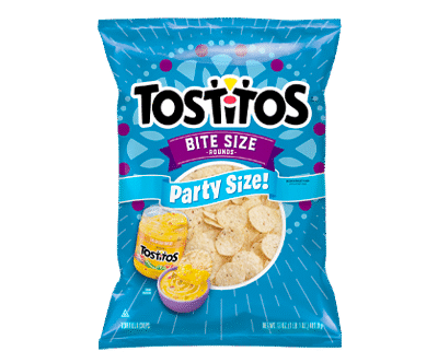 Green Tostitos Bite Size Rounds Party Size