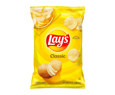 Delicious Lay's Potato Chips, Classic, 8 oz Bag